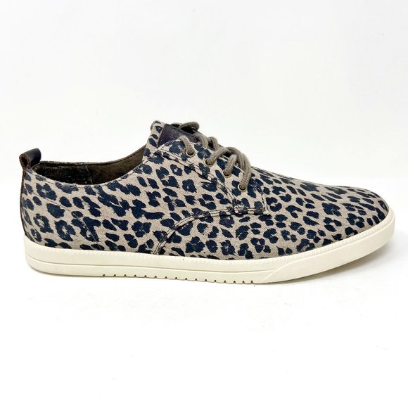 Clae Other - Clae Ellington Textile Umber Leopard Print Canvas Mens Premium Sneakers